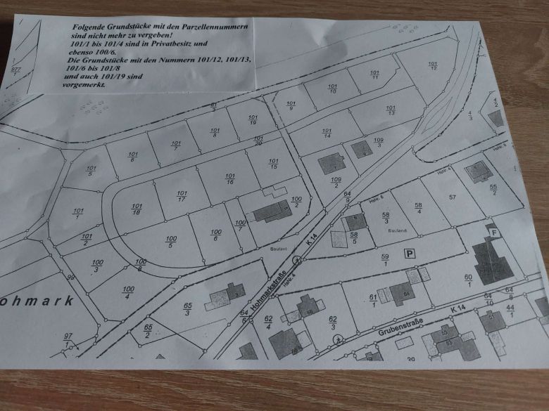 Die Ortsgemeinde Leienkaul weist derzeit ein neues Baugebiet im Bereich der Ortslage "Hohmark"  aus.